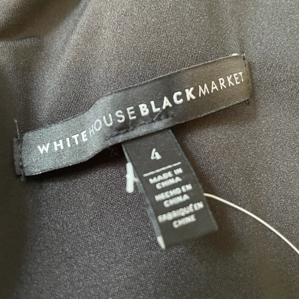 NWT White House Black Marker Flower Dress - Picture 4 of 4